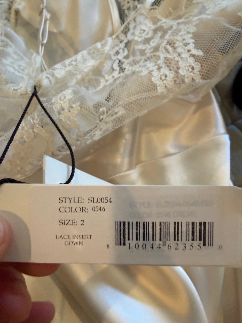 NWT Fleur du mal lace insert Gown size 2 - Picture 5 of 7